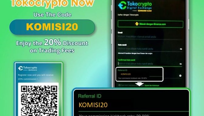 Kode Referral Tokocrypto KOMISI20