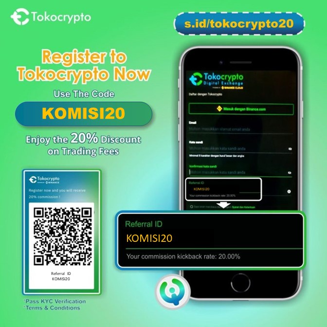 Kode Referral Tokocrypto KOMISI20